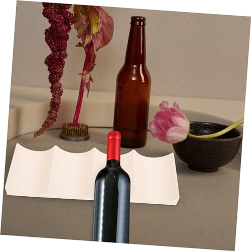 Soporte apilable para botellas de vino plástico blanco miniatura 6