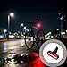 yeeplant Safety Lights Rear, 2 Pcs Red & White Tail Light, 2.8 X 0.9 X 0.8 in, Ipx6 Waterproof, USB-C Rechargeable, Easy Use