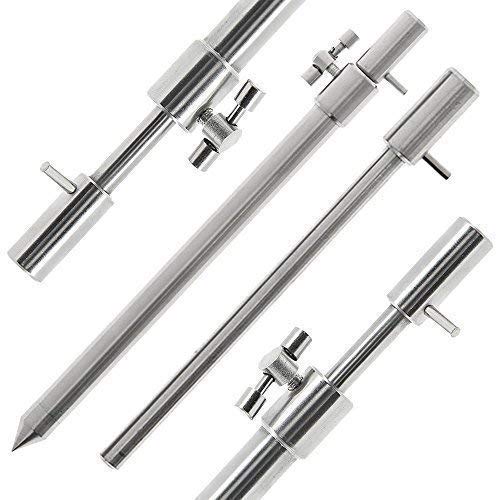 NGT 2 x Carp Fishing XL Extra Large 75-125cm Stainless Steel Extendable Bank Sticks