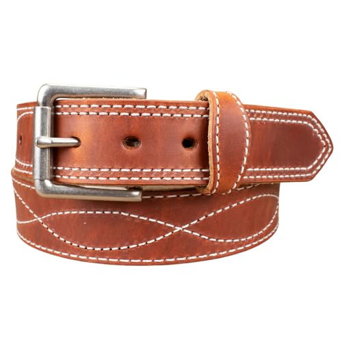 Amish Made Western Leather Tool Belt (32, Waxed Brown)