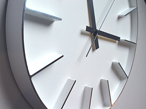 壁掛け レムノス エッジクロック Lサイズ AZUMI白 Edge Clock エッジ