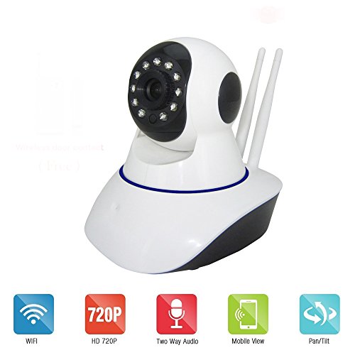 Bawofu 720P Smart Wireless IP Camera W/ Door/Window Sensor System Night Vision 2