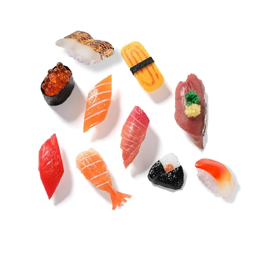 Set de 10 Imanes Decorativos de Sushi para Refrigerador miniatura 1