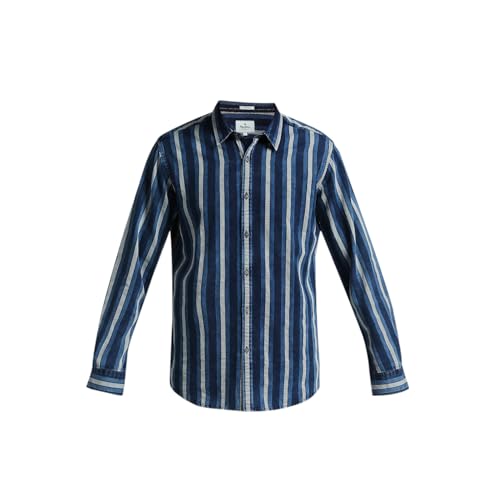 Image of Pepe Jeans Men's Cotton Striped Regular Fit Shirt