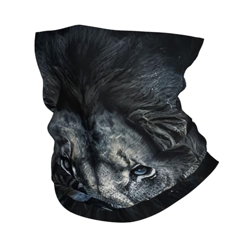 Lion Gothic Negro Oscuro Gaiter Cuello Cubreboca para Mujeres y Hombres, Mascarilla de Cuello para Motocicleta, Ciclismo, Esquí, Fiesta miniatura 1