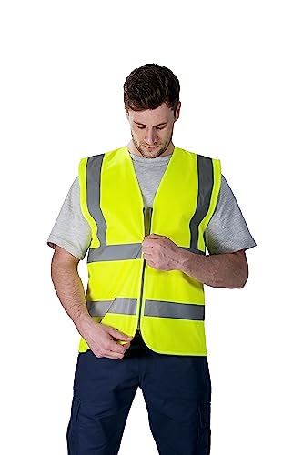 Portwest Warnschutzweste mit Reißverschluss, Größe: L, Farbe: Gelb, C375YERL