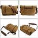 Neuleben Wasserdicht Kameratasche für DSLR Umhängetasche Vintage Groß Fototasche Canvas Leder Camera Bag Aktentasche (Braun)