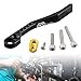 KQFCAZRE Bicycle Chain Keeper, Adjustable Aluminum Alloy Protector for Bike Chains, Black