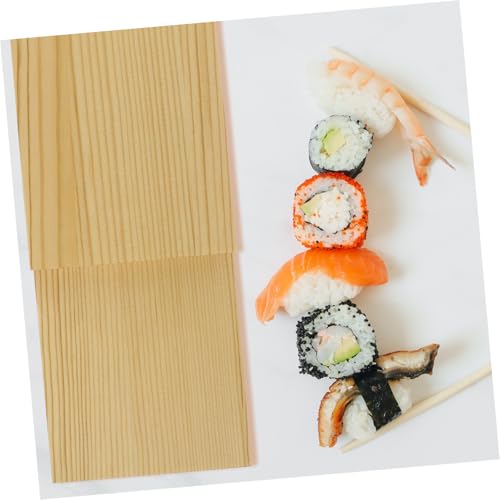 Plato de sushi de madera estilo rústico miniatura 3