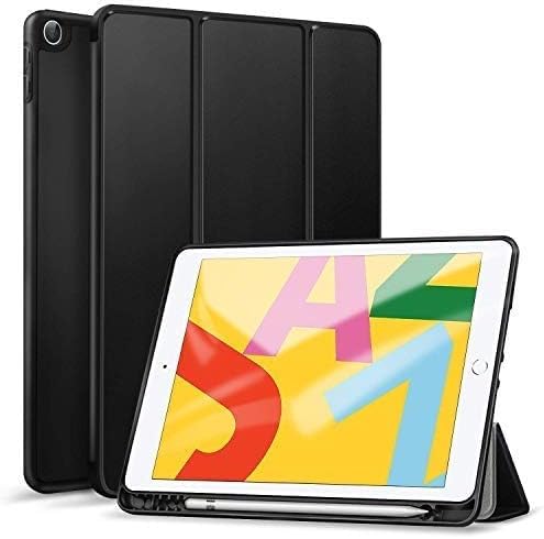 Shoppers Point Tri-fold Silicone Slim Magnetic Minimal Pen-Holder Case Apple iPad 10.2 inch iPad 9th 8th 7th Generation 10.2" iPads 2021 2020 2019 - Black (B0B5RBGKCG) Amazon Price History, Amazon Price Tracker