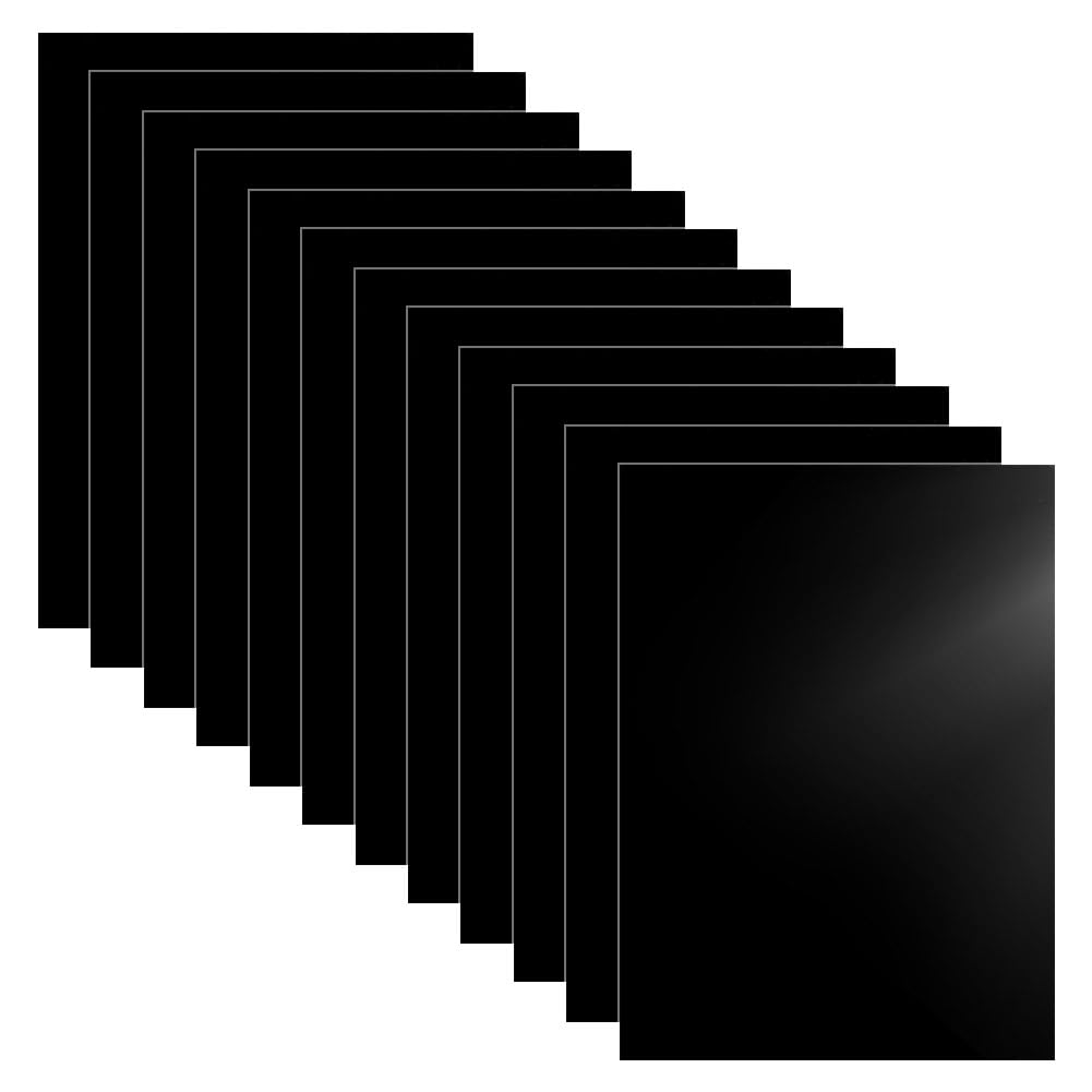 NBEADS 12 Pieza de Papel de Marcado de Grabado Láser, Papel de Grabado Negro de Doble Cara para Máquina de Marcado Y Corte Óptico, 21x28.5x0.03cm