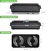 AMZCHEF Double Induction Cooktop with Removable Griddle Pan Non-stick, 1800W 2 burner Portable Induction Stove With Sensor Touch 9 Power Levels, 99 Min Timer, Iron Grey #1