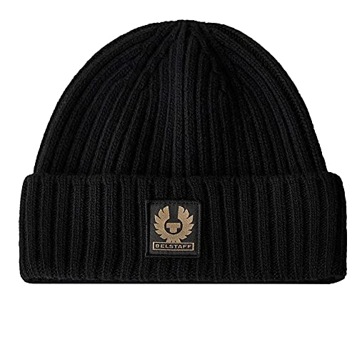 Belstaff Watch Wool Beanie Hat Black