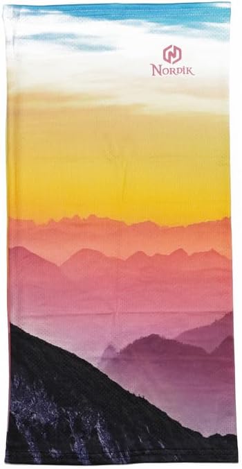 Nordik Neck Gaiter Windproof Face Mask Cover for Skiing, Cycling, hiking, surfing for Men & Women- Ice Blue Ink - Image 3