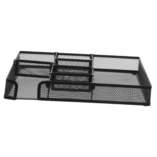 OSALADI Metal Mesh Drawer Organizer Office Organization Large Capacity Storage Basket for Desk File Paper Documents Cosmetics