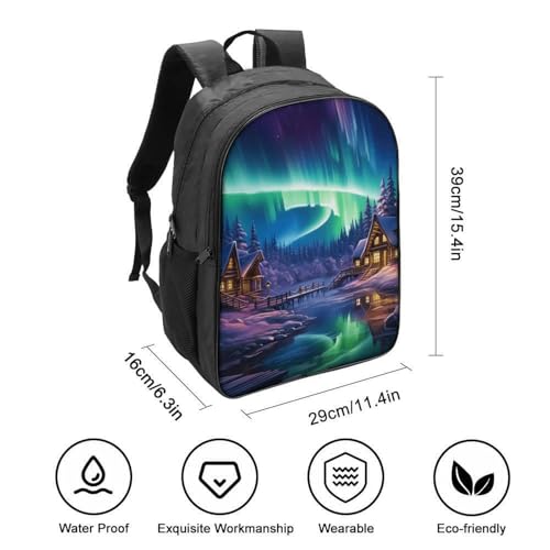 Mochila escolar impermeable Northern Lights con correas ajustables 2