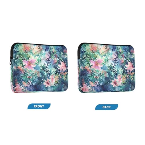 Funda para portátil 13-14 pulgadas con diseño floral impermeable miniatura 2