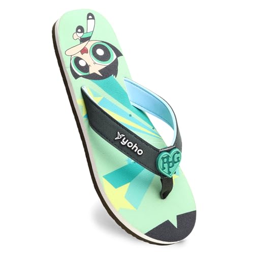 YOHO Power Puff Girls Slippers for Women,Blossom, Bubbles and But...