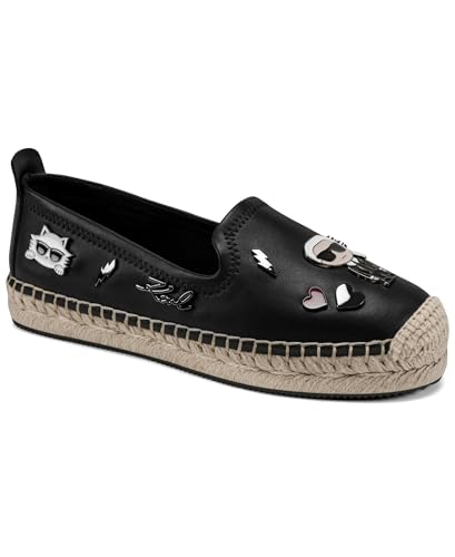 Image of Karl Lagerfeld Women's Michaela Slip on Espadrille Sandal with Pins