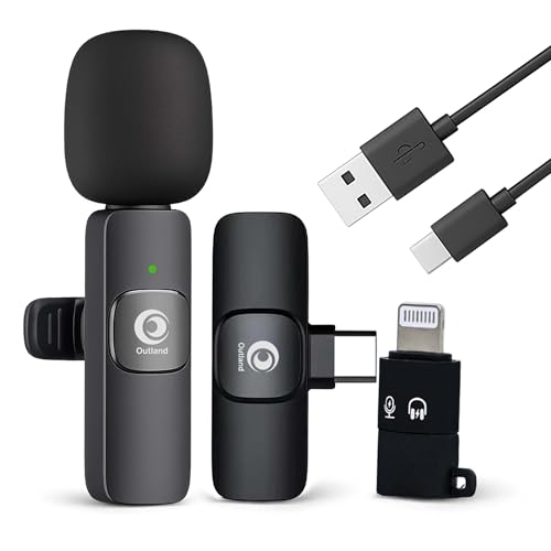 Image of Wireless Bluetooth Collar Mic for Youtubers - Ideal Microphone for Mobile YouTube, Wireless Mic for Vlogging, and for Clear Audio Live Recording No App Needed K8 | Plug and Play Microphone