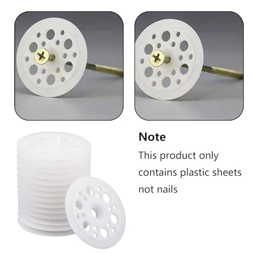 Pack of 100 Plastic Washers PP Washers Foam Panels Washers for Attaching and Supporting Foam Insulation Plates - Image 3