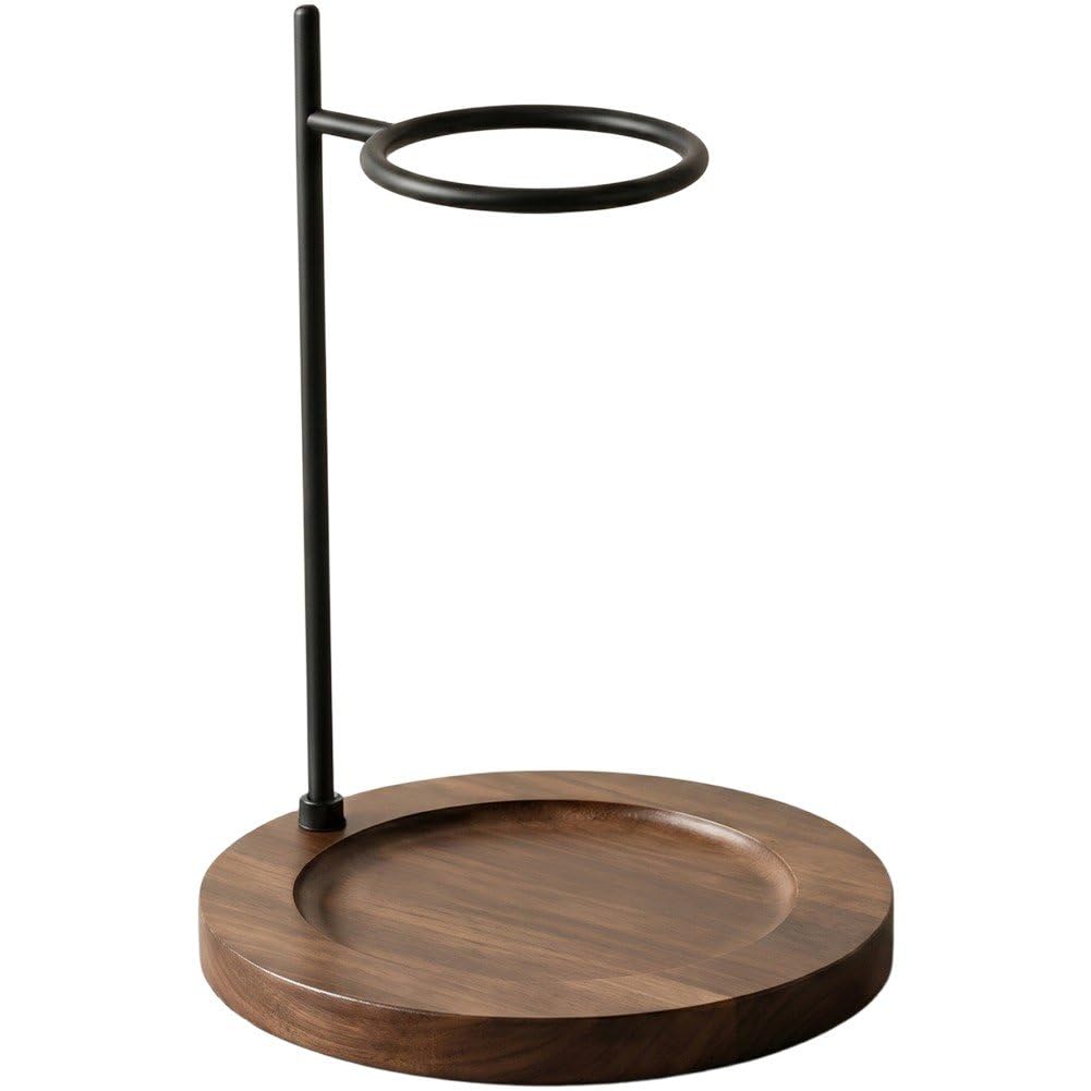 Ymxygz Coffee Dripper Stand, Pour over Stand Coffee Station Portable Coffee Filter Stand Holder with Wooden Base Stand for Drink Maker