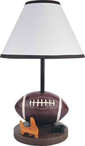 SH Lighting 31604ft Poly Resin Football Table/Desk Lamp, 15.75" H