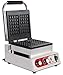 Produktbild Beeketal 'BWA-11' Profi Gastro Waffeleisen mit antihaftbeschichteten Backplatten (2 x Rechtecke), Edelstahl Gehäuse, 50-250 °C, Timer: 0-5 Minuten, Waffelautomat für z.B. belgische Waffeln