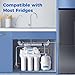 PureDrop RTW5 SGS-Tested 5 Stage Reverse Osmosis Water Filter System with Innovative Top-Mounted Faucet Design, TDS Reduction 50 GPD Under Sink RO Water Filtration Plus Extra 3 Filters