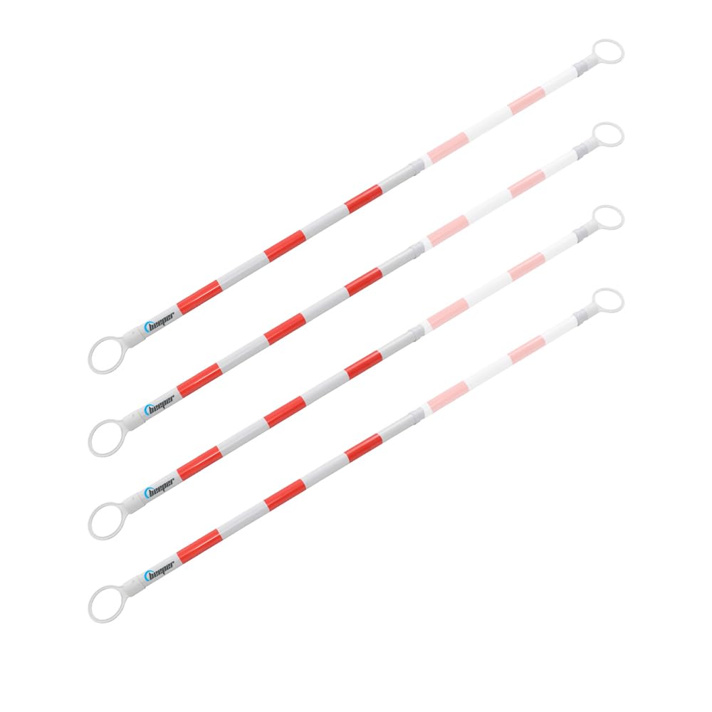 Beeper - Barrière extensible pour cône (rouge/blanc) Quantité - Lot de 4