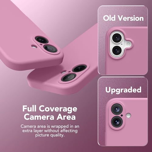 Image of Magnetic for iPhone 16 Plus Case, Compatible with MagSafe, [Full Camera Protection][Screen Protector] Silicone Shockproof Protective Phone Case for iPhone 16 Plus 6.7 inch, Blackcurrant