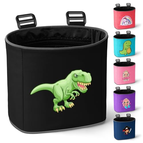 Adiwo Bike Basket Kids Boys Bike Basket Waterproof Bicycle Front Basket Detachable Bike Handlebar Basket 210D Oxford Cloth Basket Carrier Bag with Cartoon Pattern Bike Accessories For Girls Boy
