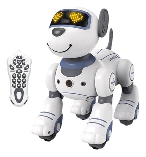 Robô Cachorro com Controle Remoto - Brinquedo Interativo Infantil (Azul)