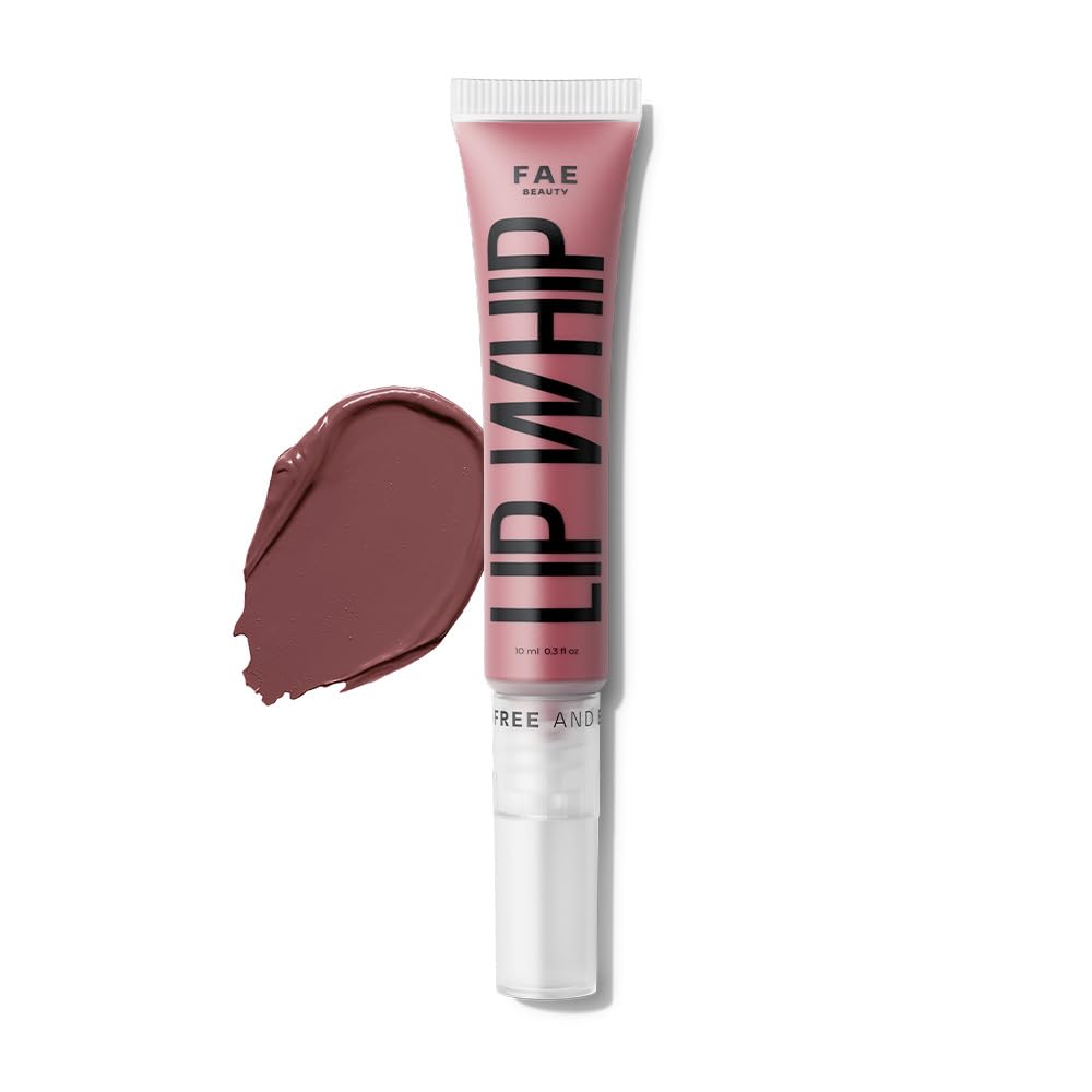 Fae Beauty Lip Whip 12Hr Comfortable Matte Liquid Lipstick (10ml) | Long Wear | Non Drying | Soft Mousse Smudgeproof Formula | Vegan | With Moisture Lock Technology | Enriched with Vitamin E and Cherry Coffee - Slip