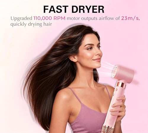 ABNER 6 in 1 Professional Hot Air Styler Auto Curler - Powerful Hair Dryer Brush and - image 5