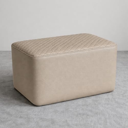 Image of Universal Car Rear Seat Armrest | Back Seat Hand Rest with Diamond Stich Design | Premium Leatherette Armrest for SUV, Sedan, Hatchback | Comfortable Travel Support (Beige)