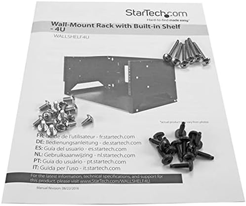Miniatura 7 de StarTech.com Rack de red de marco abierto de 4U con estante integrado, profundidad ajustable de 2 postes (12 a 18 pulgadas), 75.2 libras