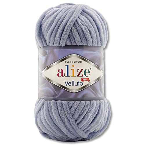 Wohnkult 100 g Alize Velluto Wool in 30 Selection (87 | Dark Grey)
