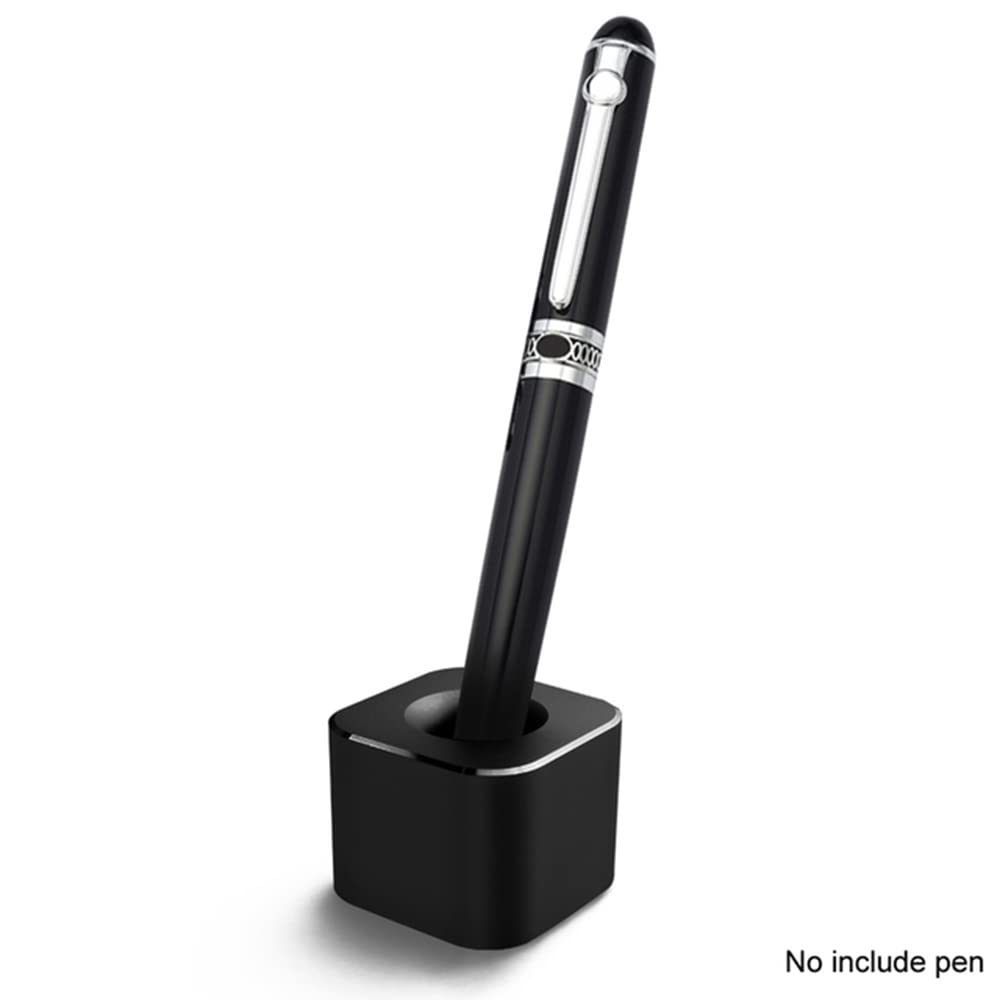 Portapenne In Metallo Con 2 Fori - Organizer Da Scrivania Moderno, Antiscivolo, Per Casa, Ufficio O Scuola, Nero - Foto 9