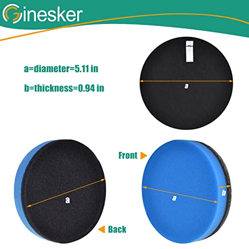Image of 3 Sets Replacement Filter Compatible with Bissell Cleanview Pet Vacuum 2252 2254 2256 2258 2486 PowerGroom 22528 PowerForce 3334 Powerlifter, PowerClean & PowerEase, Compare to Parts # 12141 & 1601972