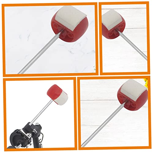 2 piezas baquetas de fieltro para pedal de bombo miniatura 7