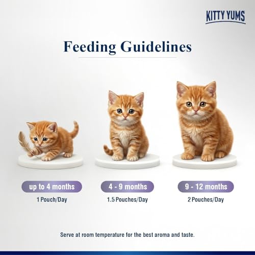 Image of Kitty Yums Kitten Wet Mousse 80g | Ocean Fish | Rich in Protein | Promotes Hydration & Easy to Digest | Grain Free | No Artificial Flavours |Packed with Essential Vitamins & Antioxidants