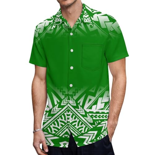 Polynesian Women's Dress Summer Short Sleeve New Puletasi Suit Dress Samoa Hawaiian Men's Shirt Family Suit2