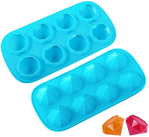 4 Pezzi Stampo Ghiaccio con Coperchio,Stampo Ghiaccio Silicone,Vassoio per Cubetti di Ghiaccio a 37 Scomparti,Vassoi per Cubetti di Ghiaccio