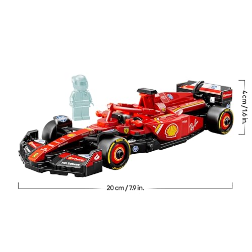 Speed Champions Auto da Corsa Ferrari F1 SF-24 - Giocattolo da Collezione con Minifigure Formula 1 - Giochi di Natale per Bambini da 10 Anni o per Adulti Fan degli Sport Automobilistici 77242 - Lego - Immagine 2