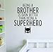 Bruder Superheld Vinyl Wandtattoo Aufkleber Dekorative Muster Wohnkultur Kinder Kindergarten Kunst Wandbild Tapete 57x63 cm