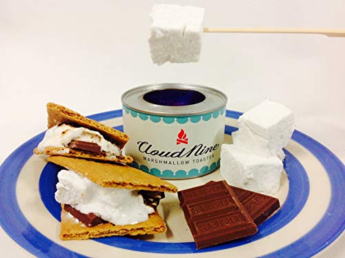 Luxury Marshmallow S'mores Kit - with award-winning Cloud Nine Marshmallows, Hershey's Chocolate, Graham Crackers and mallow toaster