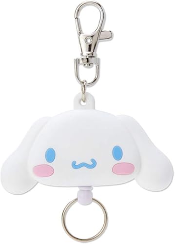 Sanrio 189618 Cinnamoroll - Llavero de carrete facial color blanco