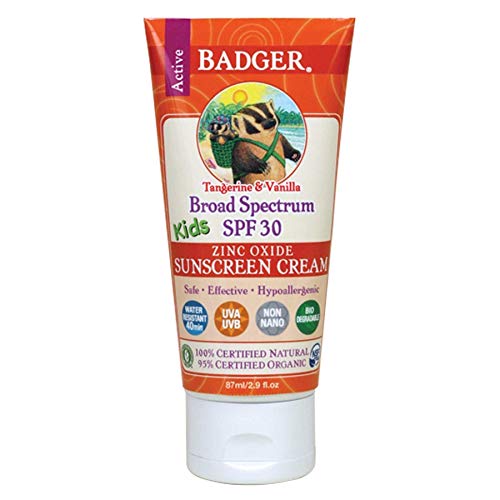 Badger Balm SPF 30 Kids Sunscreen Cream, 2.9 Ounce