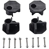 Premium 4 Pcs Camping Chair Replacement Parts Black Replacement Feet for Folding Chairs 14mm Camping Chairs Connectors with Screws Campings Chair Repair Kit Waterproof Accessories for Outdoor Stools